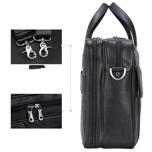 YRJFUT Briefcase Men's Business Commuter Tote Shoulder Crossbody Computer Bag