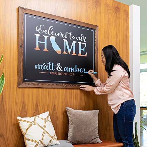 Loddie Doddie Magnetic Chalk Board, Menu Board for Kitchen, 46" x 34.5"
