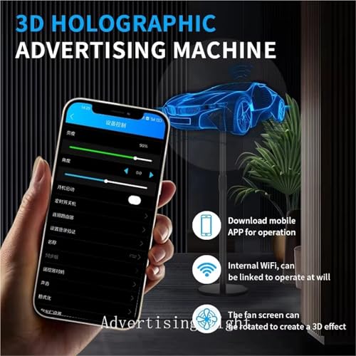 14-85CM 3D Hologram Projector Fan Display Advertising Logo Light Led Sign Holographic Lamp Three-Dimensional Projectors(PD14)