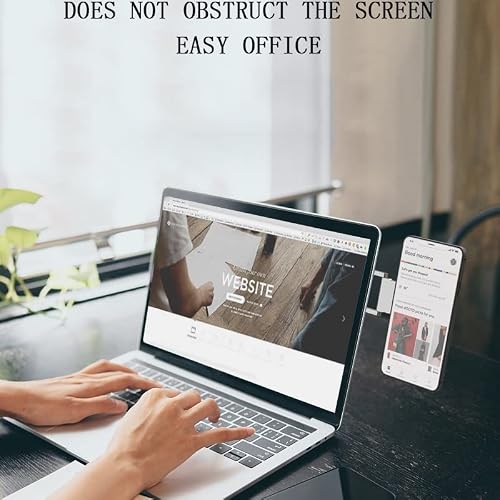 GVRMLDF Laptop Cellphone Mount Smartphone Stand Desktop Phone Holder Bracket Monitor Display Clip Adjustable Cradle Accessories