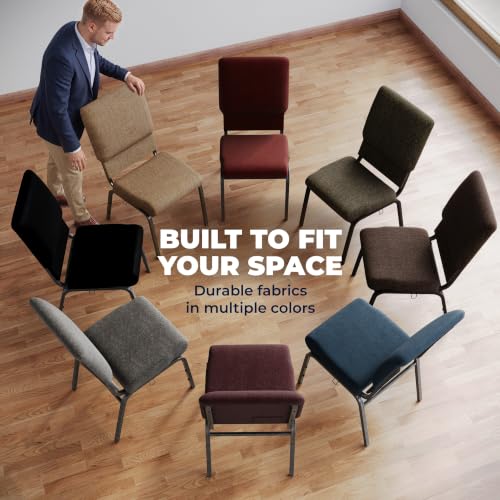 BizChair Fossil Church Chair 18.5 in. Wide