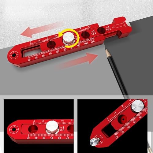 MVNOIRE Woodworking Drawing Compass Circular Tool Adjustable Measurement Scribe Gauges Industrial