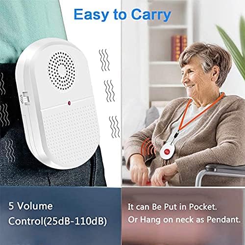 ChunHee Wireless Caregiver Pager Call Button Vibration Nurse Alert System