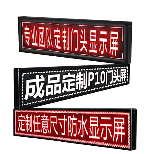 MekUk LED Sign Board Scrolling Message Led Scrolling Sign,1pc Programmable Electronic Screen for Business Advertising for Store, Car, Business, Promotion (Color : Red, Size : 1.05 * 0.41m)