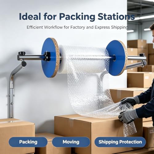 AVSMGP Bubble Wrap Roll Holder Wall Mount 2MM Thickened Steel