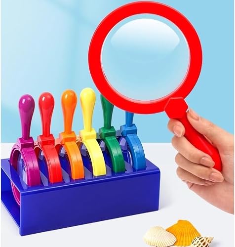 BFKRYP 3X Handheld Reading Magnifier Acrylic Optical Lens Student Learning