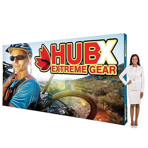 Alghualy Custom Fabric Pop Up Straight Display, Trade Show Display Backdrop Booth, Hook and Loop Step and Repeat Backdrop for Trade Show Backdrops (Graphic Only, 15ftx8ft)
