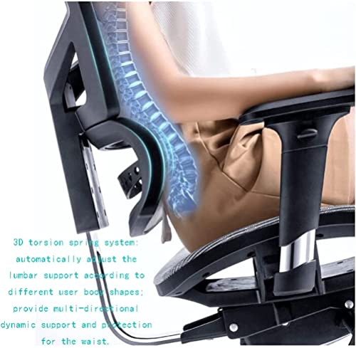 ELUKHT Desk Chair Work Chair Computer Chair Gaming Chair Computer Chair Ergonomic Office Chair Adjustable Height and Armrest Home Mesh Chair Ergonomic Office Chair Task Chair,B