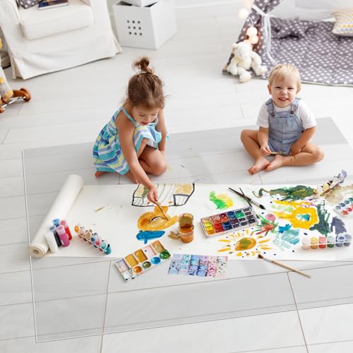 WHWM Large Clear Floor Mat 118.1" x 47.2" - Pet Flooring Protector, Clear Plastic Rug Protector, Vinyl Floor Mat - Ideal for Hardwood Floors, Home & Office Use - Waterproof and Easy to Clean