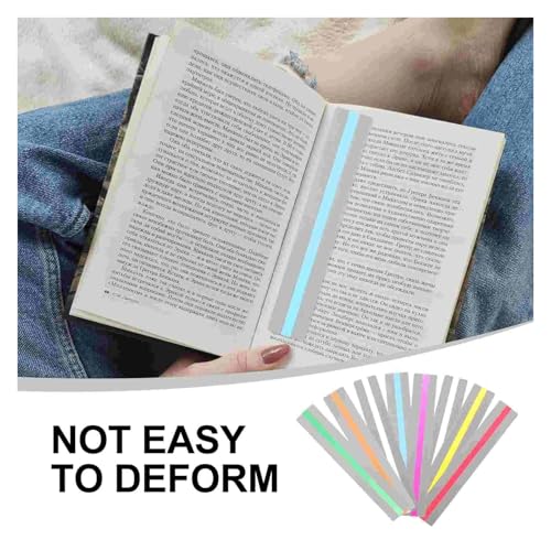 Dyslexia Reading Tools 40pcs Colored Reading Bookmark Strips Highlight Tracking Rulers Guided Bookmarks for Dyslexia Aid Page Marker Household School