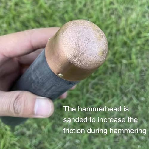 MRJYK Dragon Crystal Stone Age Tool, Obsidian Crafting Flint Knapping Tools, with 3 Copper Boppers, 1 Pressure Flaker, Flint Napping Tools for Both Pros and Beginners