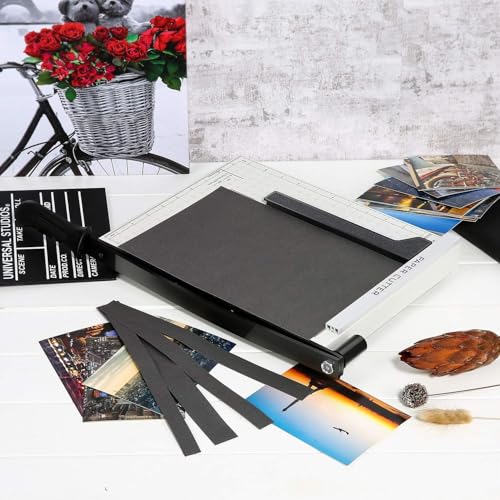 A4 Paper Cutter Guillotine with Magnetic Guide (12-Sheet Capacity, 12" Cut)