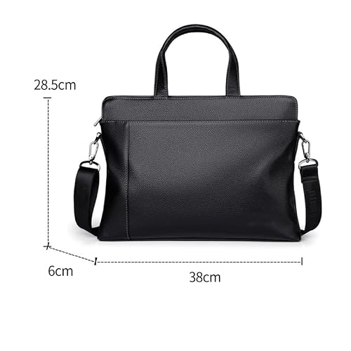 NVEIRGH Briefcase Handbag Large Capacity Laptop Bag Men's Shoulder Messenger