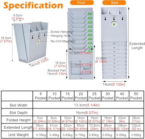 Katzowen Plastic Information Cards Organizer for Office Factory