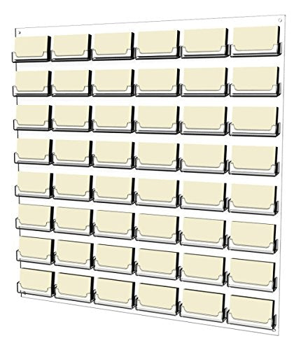 Displays2go 48 Pocket Wall Business Card Holder