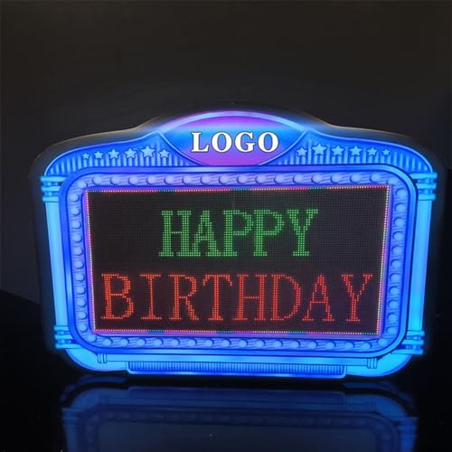 CHHMAELOVE LED Letter Bottle Presenter, Bottle Service Sign VIP, APP Settings, Scroll Play LED Color Display Screen, for Wedding,Birthday Parties, Club VIP Service, Party, Bar etc.