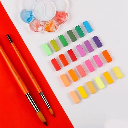 UOHLCX HBJWOV Nylon Bristle Paintbrush Set Round Tip Watercolor Brushes Oil Painting Brushes