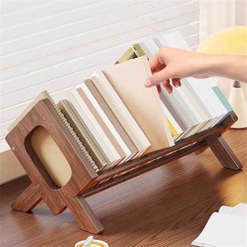 Office Bookshelf Retro Simple Desktop Bookshelf Wooden Open Home Office Storage Rack