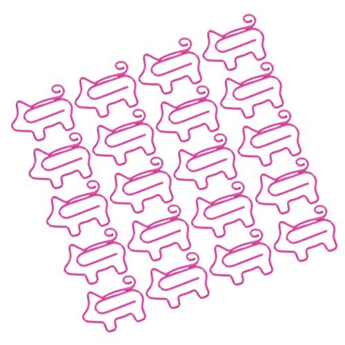 LUMbeimei 90 Pcs Pink Desk Decorations Paper Clips, Paper Holders, and Bookmarks