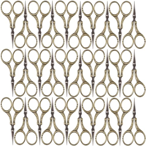 JubileeYarn Floral Embroidery Scissors - Bronze - 30 Scissors