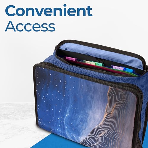 Case-it School Zipper Binder | 3" O-Rings | 600-Sheet | D-146 Desert Night