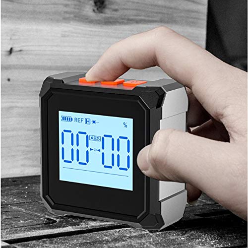 TEOYETTSF Digital Protractor Inclinometer 360° Level Angle Finder High Precision Goniometer Magnet Tilt Measuring Tools