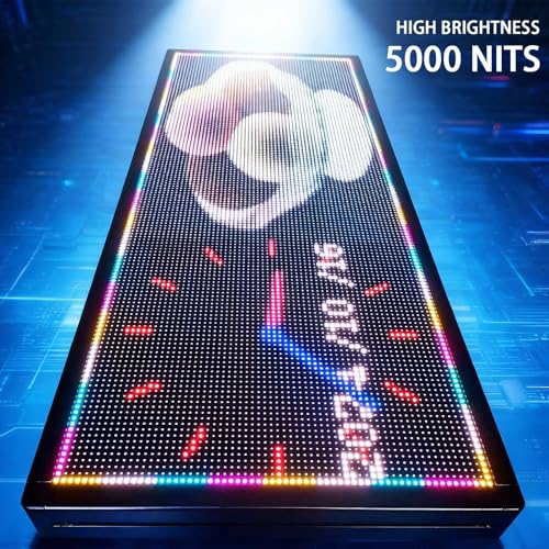HS P6 40''x17'' Led sign Outdoor Digital Open Neon Programmable Scrolling