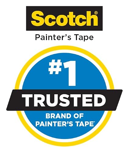 3M Scotch Contractor Grade Masking Tape – 0.94" x 60 yds – Tan – 4 Contractor Packs of 9 Rolls Each – Durable Vinyl Tape for Versatile Indoor and Outdoor Use