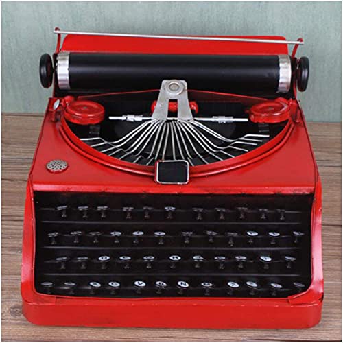 Vintage Typewriter Model - Retro Metal Typewriter - Retro Handicrafts Antique Typing Machine Model, for Home, Bar Decoration, Movie Props
