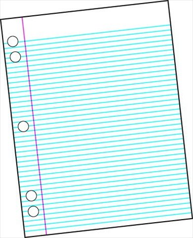 212 Main Sulphite 3-Hole Punched Theme Pad 100 Sheets White