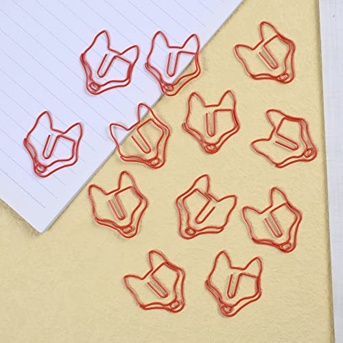 LUMbeimei 50 Pieces Cute Shaped Paper Clips Cartoon Animal Metal Clip Holders