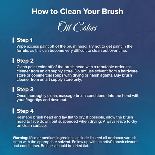 Silver Brush Limited Bristlon Variety Oil Paintbrush Set, 5pc