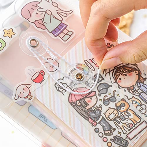 Document Bag Mini A6 Size File Folder Organizer PP Waterproof Transparent Document Bag for School Office Supplies Stationery 10 PCS Document Holder (Color : Vertical 115x158mm)