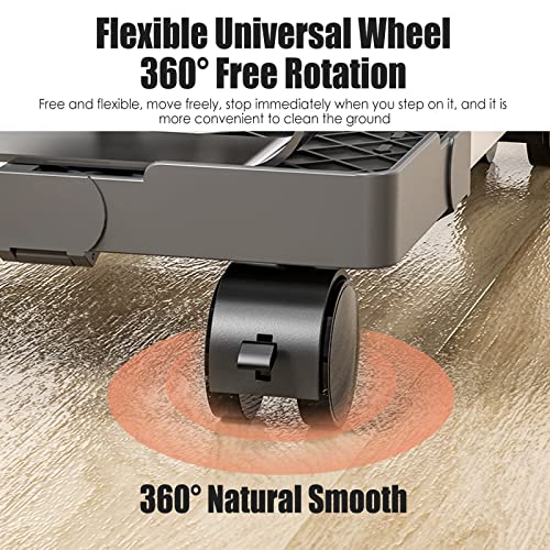 Computer Tower Stand Printer Table Mobile CPU Stand Scalable PC Tower Stand, Removable CPU Holder with 360 ° Rotation Caster Wheels, PC Holder Fit Most Sizes of Chassis CPU Stand Cart Computer Stand f