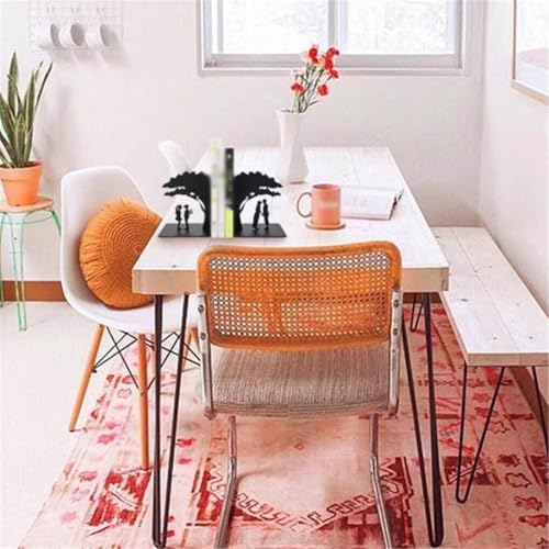Book Organizer Heavy Duty Metal Bookends Office Desktop Home Supplies Bookshelf for Lovers Book Ends