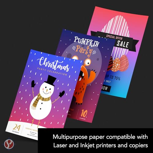 Bright White Paper - Multipurpose Office Print Writing Copy - Flyers, Posters, Design Proposals, Business Documents | 11 x 17 | 70lb Text (28lb Bond) | Acid Free Paper | 100 Sheets per Pack