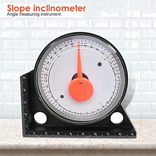 TEOYETTSF 0-360 Degree Slope Inclinometer Angle Finder Measuring Slope Protractor with Magnetic Angle Ruler Tilt Level Meter Clinometer