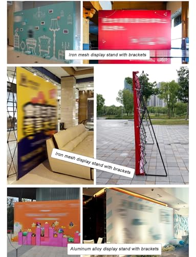 YDBMY Customizable Portable Tension Fabric Display Backdrop with Collapsible Frame, Banner Stand for Trade Show, Exhibition, Booth, Conference, Weddings, Party(230x530cm/7.5x17.4ft)