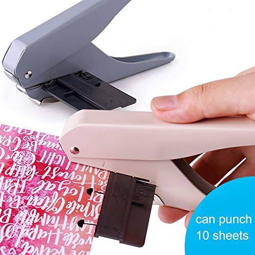BNISRGLD Hole Puncher Manual Mushroom Shape Punch DIY Paper Cutter T-Type Punching Machine Offices Stationery Tools