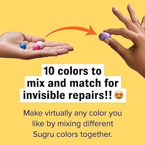 Sugru Silicone Super Glue - Waterproof All Purpose Wall Putty + Moldable Glue for Crafting + DIY Home Improvement - Removable + Kid-Safe - Indoor/Outdoor Use - 8 Pack - Black + White (3.5g/ea)