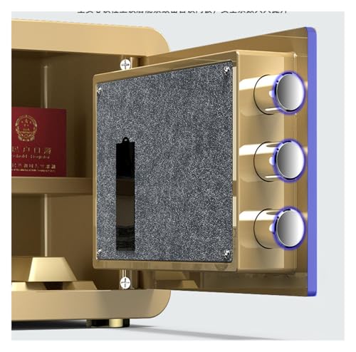 fireproof safe Small Home Safe with Digital Keypad Wall-Mounted Electronic Safe Box, for Household Wardrobe Office Hotel(Black)