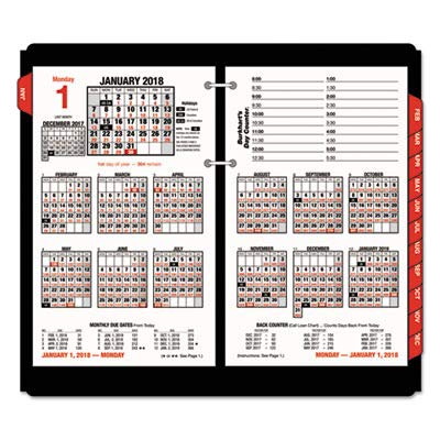 AAGE71250 - Burkharts Day Counter Desk Calendar Refill