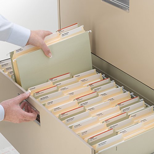 Smead SuperTab File Folder, Oversized Reinforced 1/3-Cut Tab, Guide Height, Letter Size, Manila, 100 Per Box (10395)