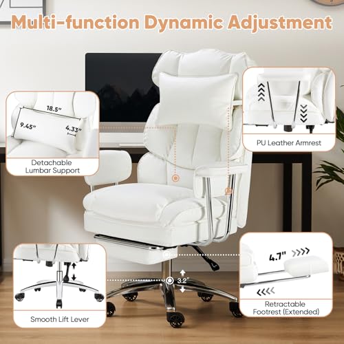 Sweetcrispy Executive Home Office Chair, Ergonomic Desk Chair
