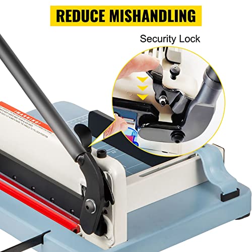 UHRLGHS 12/17 Inch Manual Paper Cutter Guillotine Trimmer Heavy Duty 300-500 Sheets Shredder for Factory School Office Accessories,12 Inch 300 Sheets