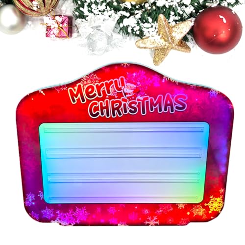 2025 LED Letter Presenter with Remote Control - Adjustable Brightness & Color, 8H Battery, Safe Rounded Edges with Anti-Loss Letter Design for Parties/Events/Seasonal Decor,Large