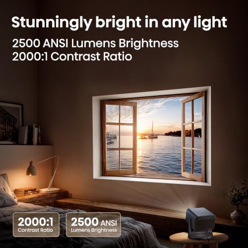 Hisense C3 Triple Color RGB Smart Laser Projector, 2500 ANSI Lumens,65"-300",4K UHD,IMAX ENHANCED,Dolby Vision,JBL Speaker,Optical Zoom,Intelligent Screen Adjustments,Smart Vidaa OS,Netflix Included
