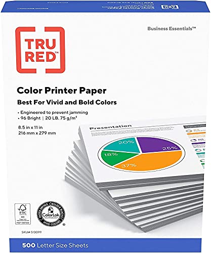 Staples Multipurpose Copy Fax Laser Inkjet Printer Paper, 8 1/2 Inch x 11 Letter Size, 20 lb. Density, 96 Bright White, Acid Free, 4 Reams Pack, 2000 Total Sheets (513099-4 Ream Multipack)