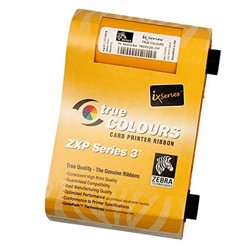 Zebra card - Zebra Technologies 800033-340 IX Series High Capacity Color Ribbon for Enhanced ZXP Series 3, TMCKO, 5600 Labels per Roll