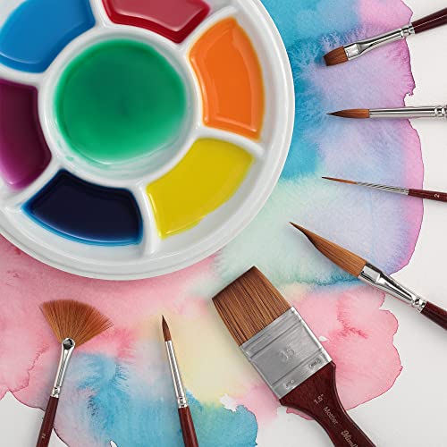 Creative Mark Mimik Kolinsky Watercolor Brush - # 24 Filbert - Long Handle Synthetic Paint Brush - Handmade in Germany - Synthetic Sable Paint Brushes for Professional Artists - Animal-Friendly